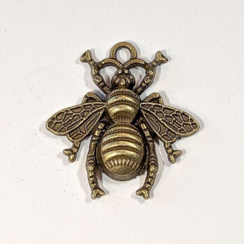 Medium Bee Charm Antique Bronze - Image 3