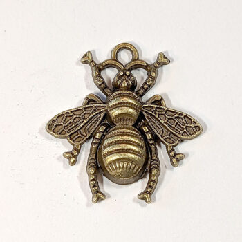 Medium Bee Charm Antique Bronze - Image 5