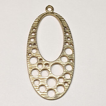 Large Oval Pendant KC Gold