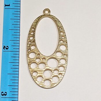 Large Oval Pendant KC Gold - Image 3