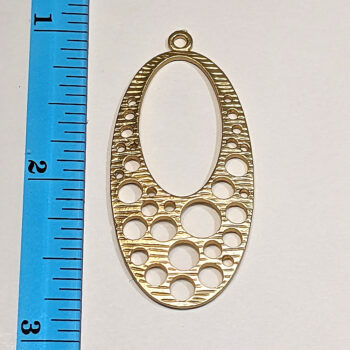 Large Oval Pendant KC Gold - Image 2