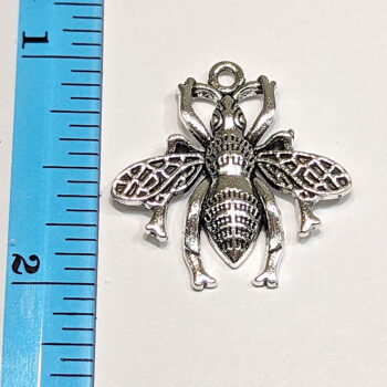 Medium Bee Charm Antique Silver - Image 7