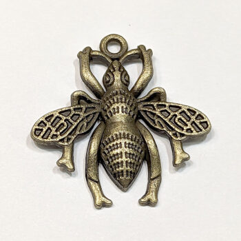 Medium Bee Charm Antique Bronze