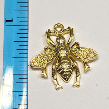 Medium Bee Charm Gold - Image 5