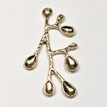 Modern Branch Pendant KC Gold