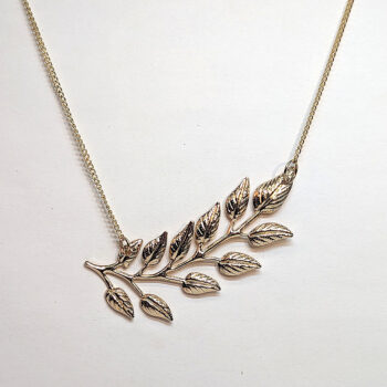 KC Gold Fern Branch Lightweight Filigree Necklace - Image 4