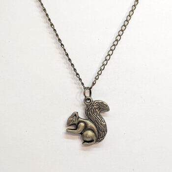 Squirrel Antique Bronze Pendant Necklace - Image 4