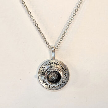 Antique Silver Cup and Saucer Vintage Style Necklace - Image 3