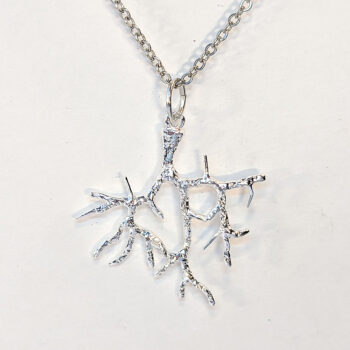 Silver Tree Wild Branches Necklace - Image 4