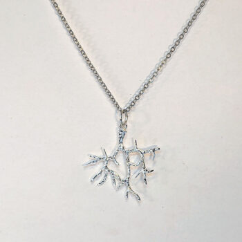 Silver Tree Wild Branches Necklace - Image 3