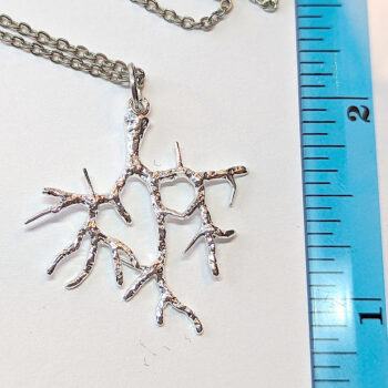 Silver Tree Wild Branches Necklace - Image 2