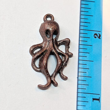 Octopus Charm Antique Copper - Image 2