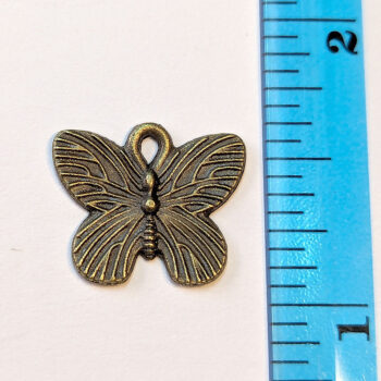 Butterfly Charm Antique Bronze - Image 2