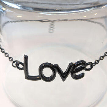 Black LOVE Bracelet / Anklet - Image 3