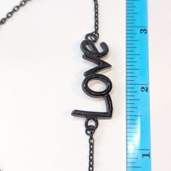 Black LOVE Bracelet / Anklet - Image 2