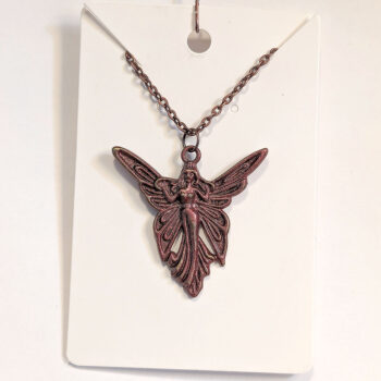 Antique Copper Angel Vintage Style Necklace - Image 3