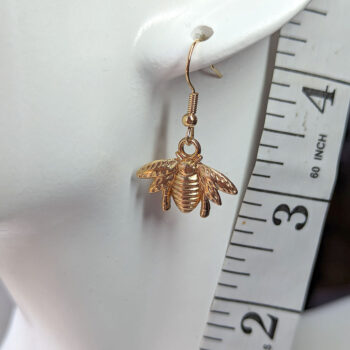 KC Gold Bee Earrings - Image 5