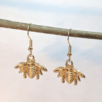 KC Gold Bee Earrings - Image 6