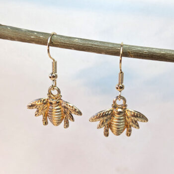 KC Gold Bee Earrings - Image 7