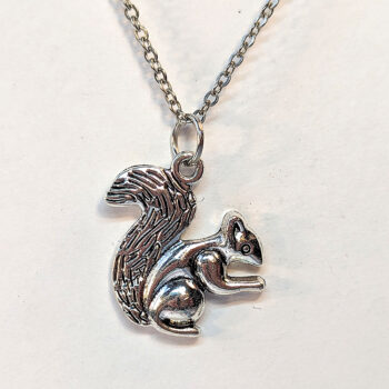 Squirrel Antique Silver Pendant Necklace - Image 4