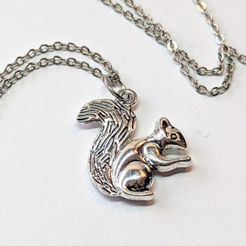 Squirrel Antique Silver Pendant Necklace - Image 6