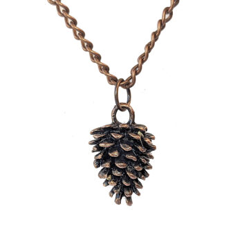 Antique Copper Pine Cone Vintage Style Necklace