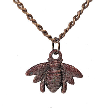 Antique Copper Bee Vintage Style Necklace