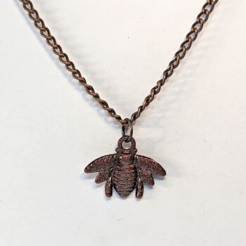 Antique Copper Bee Vintage Style Necklace - Image 4