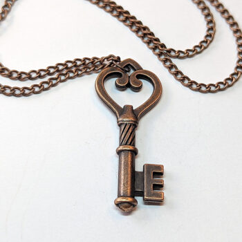 Master Key Vintage Style Necklace Antique Copper - Image 3