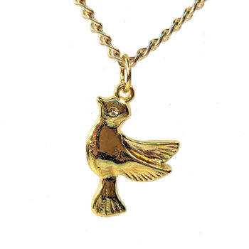 Gold Small Flying Bird Necklace