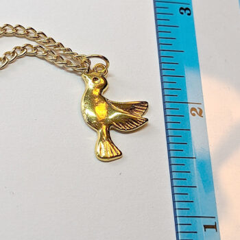 Gold Small Flying Bird Necklace - Image 2