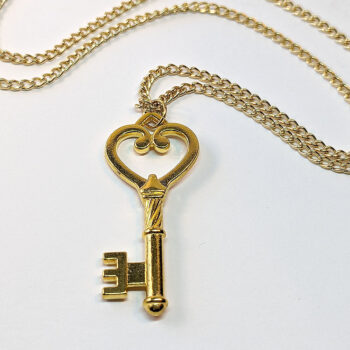 Antique Gold Master Key Vintage Style Necklace - Image 3