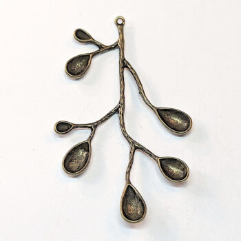 Modern Branch Pendant Antique Bronze