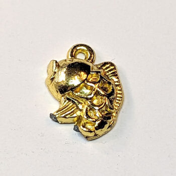 Small Goldfish Charm Gold