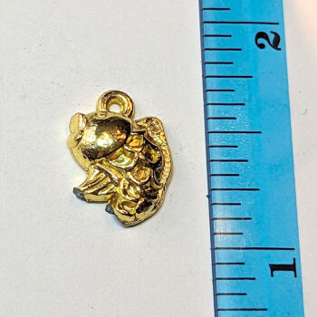 Small Goldfish Charm Gold - Image 2