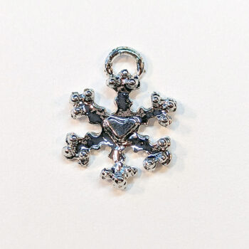 Silver Christmas Snowflake Charm