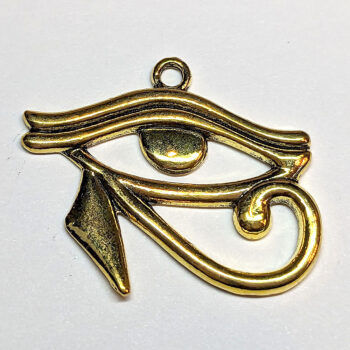 Egyptian Eye of Horus Pendant Antique Gold