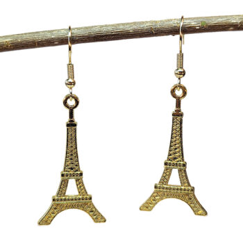 Gold Eiffel Tower Earrings