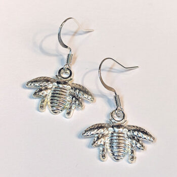 Silver Bee Earrings - Image 5