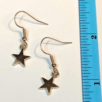 Small Star KC Gold Earrings - Image 3