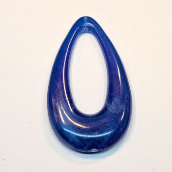 Blue Large Hollow Acrylic Teardrop Pendant