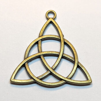 Trinity Celtic Knot Charm Triangle Antique Bronze