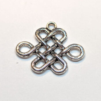 Celtic Knots Charm Antique Silver