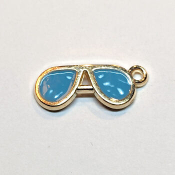 Blue Sunglasses Glasses Enamel Charm