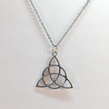 Trinity Celtic Knot Antique Silver Necklace - Image 3