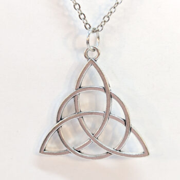 Trinity Celtic Knot Antique Silver Necklace