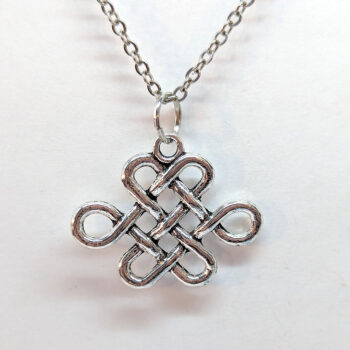 Celtic Knots Antique Silver Necklace