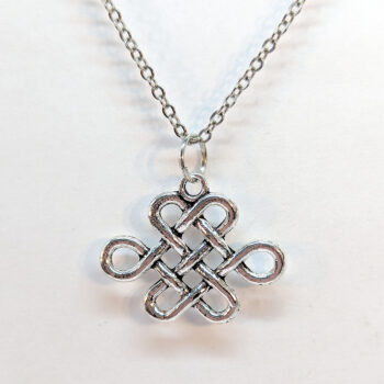 Celtic Knots Antique Silver Necklace - Image 3