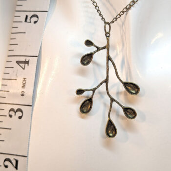 Modern Wild Tree Branch Pendant Antique Bronze Necklace - Image 3