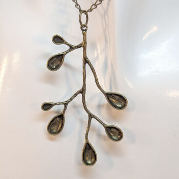 Modern Wild Tree Branch Pendant Antique Bronze Necklace - Image 2